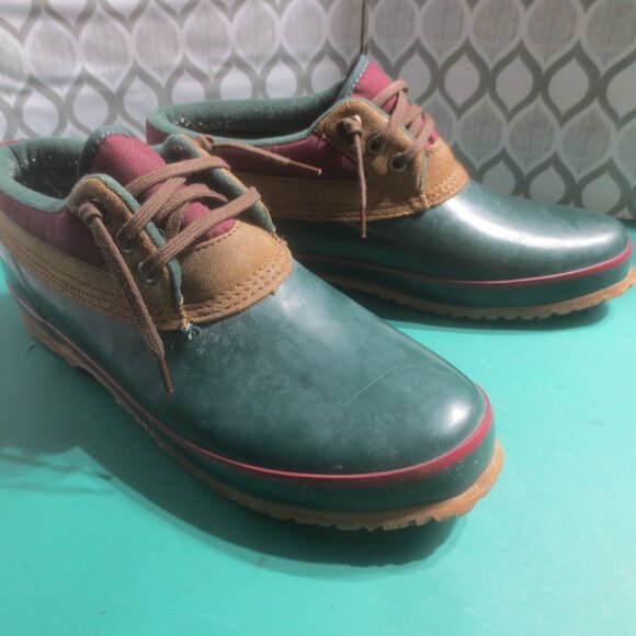Men's Woodstock Rubber Duck Rain Booties Garden Boat Shoes - Size 12. - Picture 1 of 12